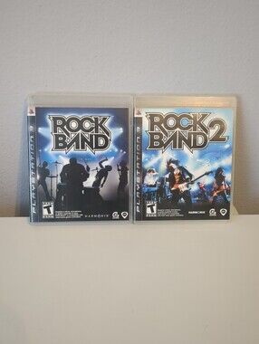 Rock Band 1&2 Games (Sony PlayStation 3 PS3, 2008) One Missing Manual Works